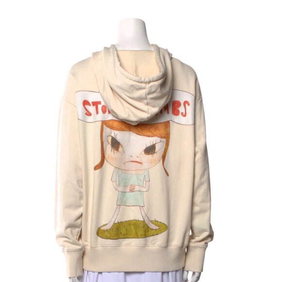 Stella McCartney Yoshitomo Nara Stop The Bombs Hoodie Sweatshirt XS - Picture 5 of 5